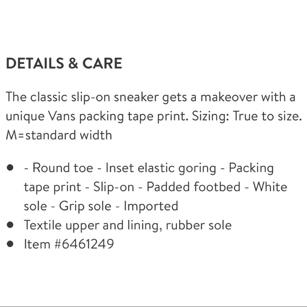⛔️SOLD⛔️ NIB Vans Classic Slip On Sneaker Packing Tape 10 - Picture 11 of 11